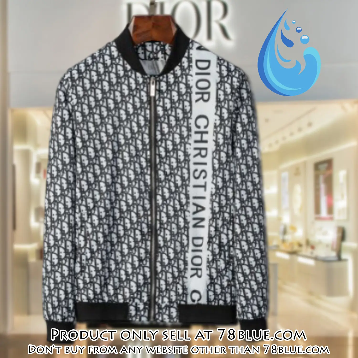 Dior luxury brand varsity zipper jacket vst1074 78b1948252